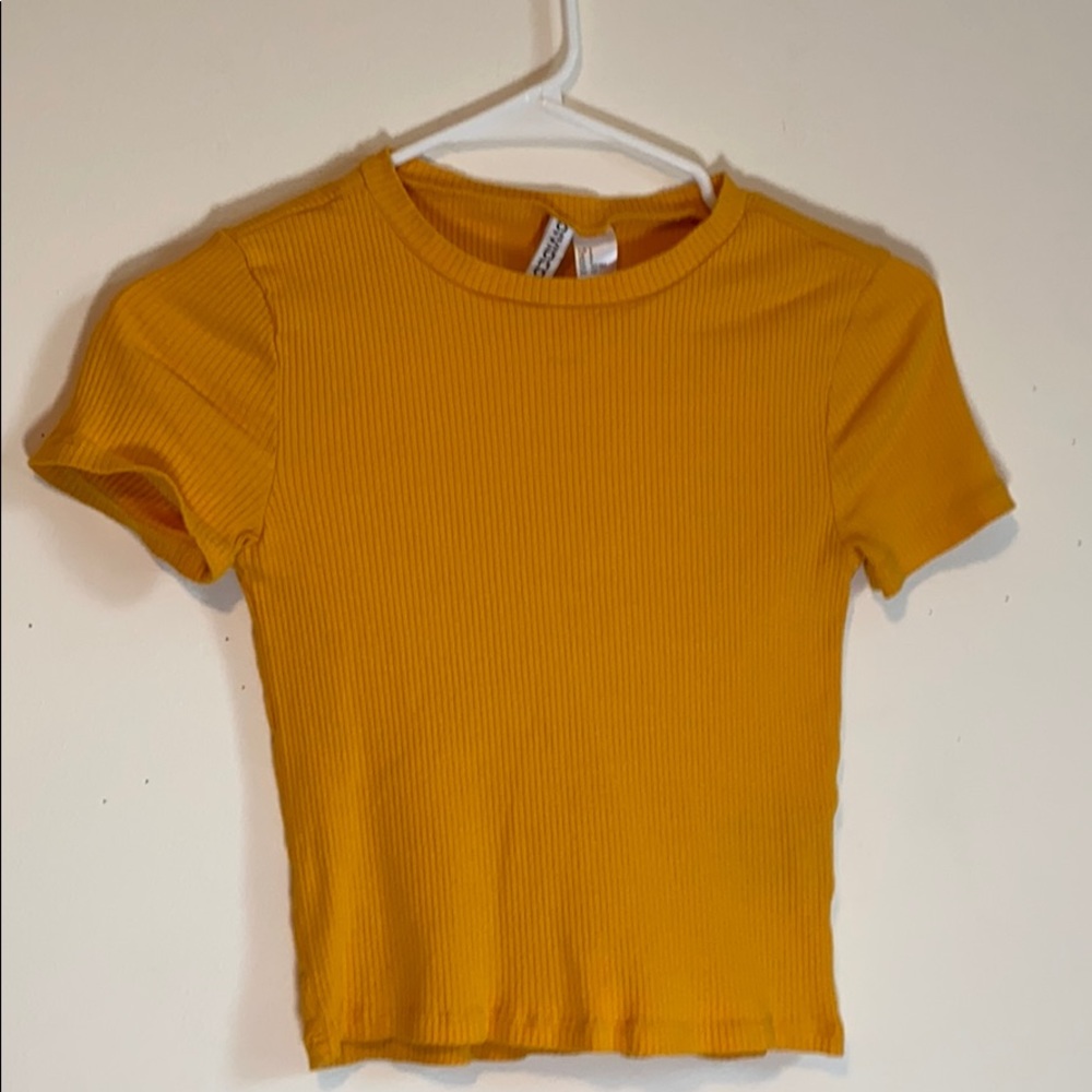Yellow Crop Top